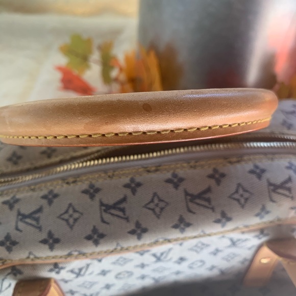 Auth Louis Vuitton Josephine Blue Mini Lin - Picture 6 of 13